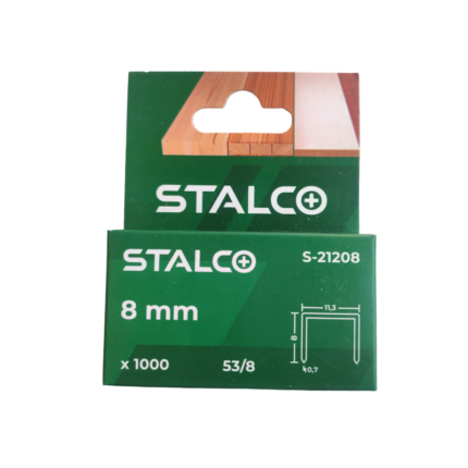 Zszywki 8mm 53A 1000szt Opakowanie STALCO S-21208-MYHOMETOOLS-STALCO