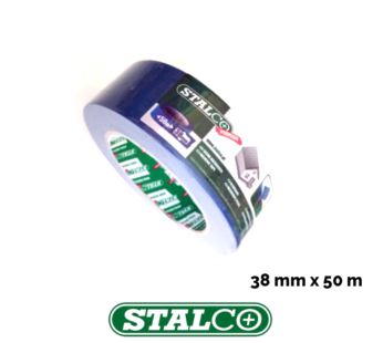 38mmx 50m Blue Paper Masking Tape Protection Water Solvent Resistant UV Rays Car