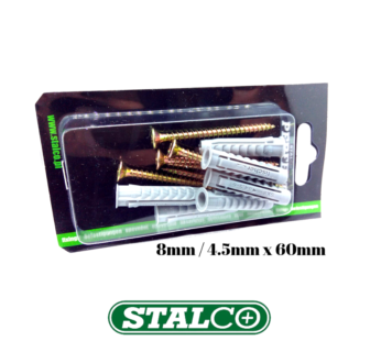 Nylon Universal Plugs with a screw 5x60mm PERFECT Quality Wall Plasterboard 6pcs