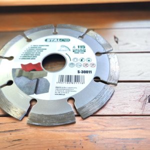 Tarcza diamentowa segmentowa 115 mm do szlifierki do muru z pełną piłą kątową-MYHOMETOOLS-STALCO