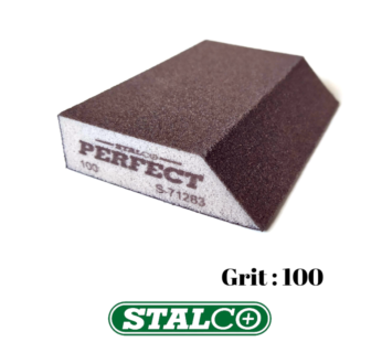 100 GRIT Abrasive Wet & Dry ANGLED Sanding Foam Sponge Block Fine Paint