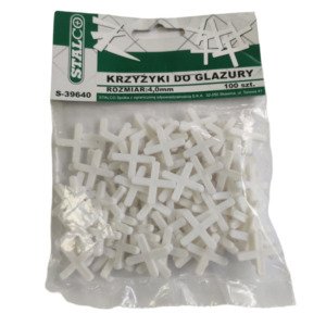 4 MM - 100 PCS, White Tiling Tile Spacers Crosses Grouting, Floor, Wall, Cross-MYHOMETOOLS-STALCO
