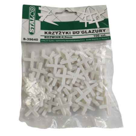 4 MM - 100 PCS, White Tiling Tile Spacers Crosses Grouting, Floor, Wall, Cross-MYHOMETOOLS-STALCO