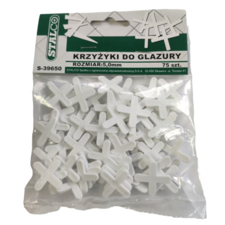 5MM – 75 PCS, White Tiling Tile Spacers Crosses Grouting, Floor, Wall, Cross-MYHOMETOOLS-STALCO