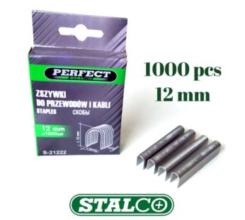 1000x 12mm Staples GUN REFILLS U Shaped Nails Fabric/Wood Tacker Indust Cable