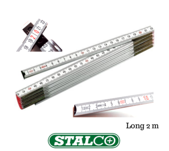 Stalco Wooden folding rule 2m