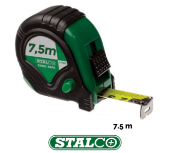 7.5 M Tape Measure Stalco Metres Blade Rubber GripLock System Quality