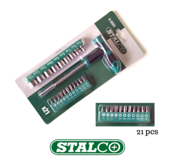 21 pcs Screwdriver T – Handle Bit Set Socket Magnetic Driver Grip Tool Stalco