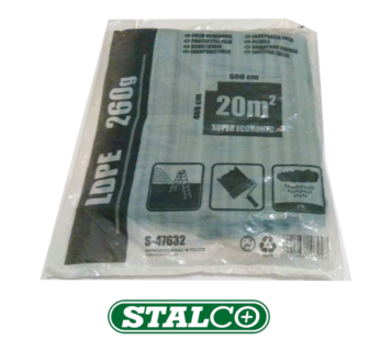 4M x 5M LARGE GRAY foil 260g Polythene Dust sheet Masking Foil Painting Stalco