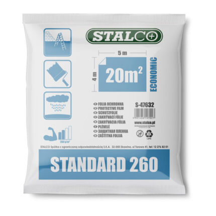 Protective Foil 4 x 5m STANDARD 250g S-47632-MYHOMETOOLS-STALCO