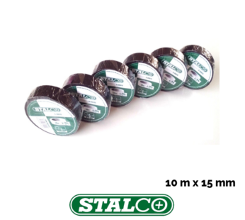 10m BLACK Electrical PVC Insulation Tape Flame Retardant Rolls Insulating Stalco