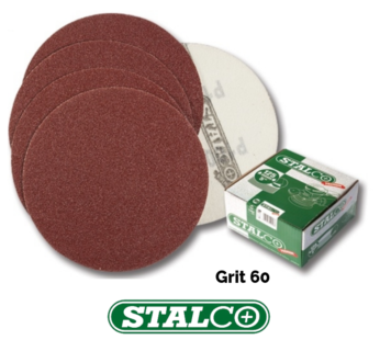 60 Grit Sanding Discs Pads Sheets Sander Sandpaper Wet, Dry Orbital Stalco