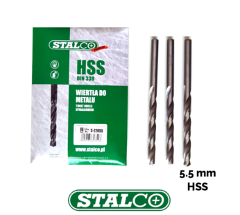 5.5 METAL DRILL HSS DIN 338 Rolled Bit Twist Professional