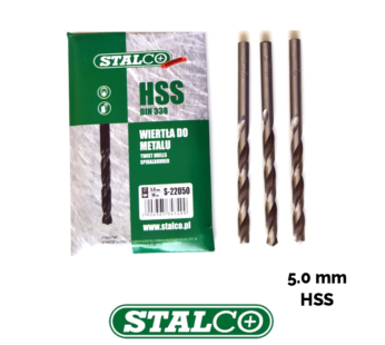 5.0 METAL DRILL HSS DIN 338 Rolled Bit Twist Professional