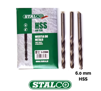 6.0 METAL DRILL HSS DIN 338 Rolled Bit Twist Professional