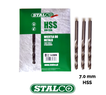 7.0 METAL DRILL HSS DIN 338 Rolled Bit Twist Professional