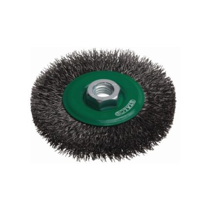 Circular Steel Brush 100mm For Angle Grinder STALCO S-34648-MYHOMETOOLS-STALCO