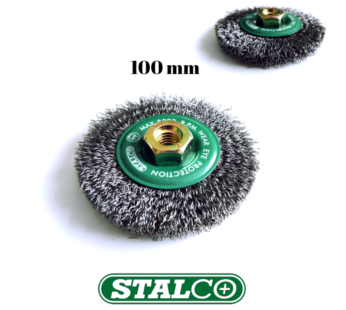 100mm Steel Crimp Bevel Brush Descaling Deburring Angle Grinder