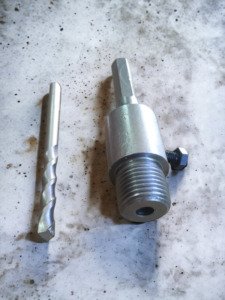 Adapter for concrete hole saws - HEX 110 mm-MYHOMETOOLS-STALCO