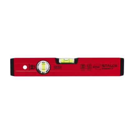 Poziomica aluminiowa 30cm czerwona STALCO PERFECT S-65033-MYHOMETOOLS-STALCO