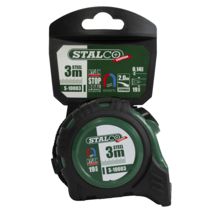 Magnetic Tape Measure 3m x 19mm STALCO S-10003-MYHOMETOOLS-STALCO