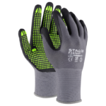 Nylon gloves NITRILE FLEX DOTS size 9 STALCO PERFECT S-76319-MYHOMETOOLS-STALCO