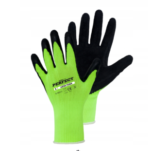 Latex Foamed fluorescent gloves – Size 10 (X Large)