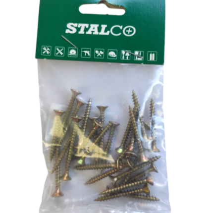 Wood and chipboard screws WK 4,0x35mm - 28pcs-MYHOMETOOLS-STALCO
