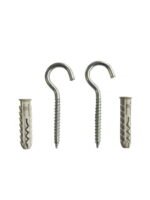 Haki sufitowe 6x30 mm z kotwami - Betonowa cegła ścienna 12szt-MYHOMETOOLS-STALCO