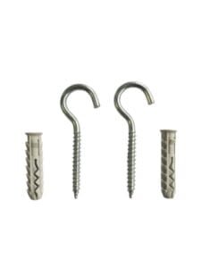 6x30 mm Ceiling Hooks with Anchors - Concrete Wall Brick 12pcs-MYHOMETOOLS-STALCO