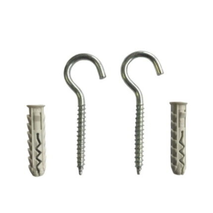 6x30 mm Ceiling Hooks with Anchors - Concrete Wall Brick 12pcs-MYHOMETOOLS-STALCO