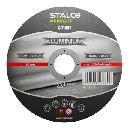 Aluminum Cutting Disc 125mm x 1mm STALCO PERFECT S-71687-MYHOMETOOLS-STALCO