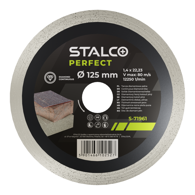 Tarcza diamentowa ciągła 125 mm STALCO PERFECT S-71961-MYHOMETOOLS-STALCO