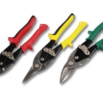 Tin snips left cut, red