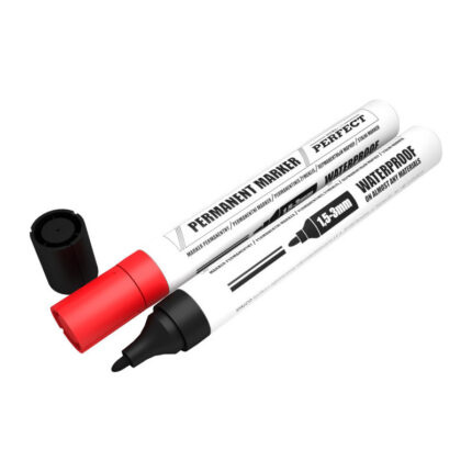 Permanent Marker Black 1.5-3mm STALCO PERFECT S-76020-MYHOMETOOLS-STALCO