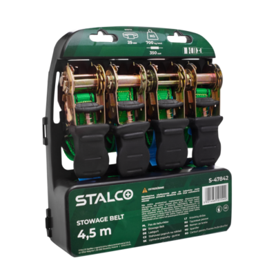 Opaska z grzechotką 700kg 4.5m x 25mm 4szt STALCO S-47842-MYHOMETOOLS-STALCO