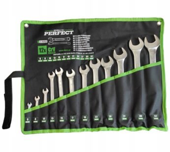 Combination Spanners, polished, set of 12 (kit 1)