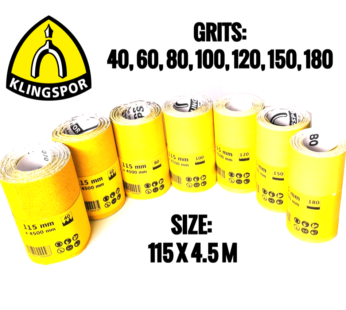 4.5m Grit 100 Sandpaper Roll KLINGSPOR Sanding Paper