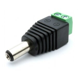 DC 2.1 / 5.5 plug with quick coupler