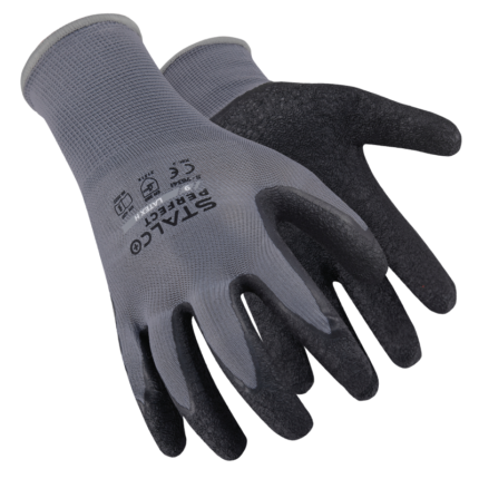 Polyester gloves LATEX Size 9 STALCO PERFECT S-76341-MYHOMETOOLS-STALCO