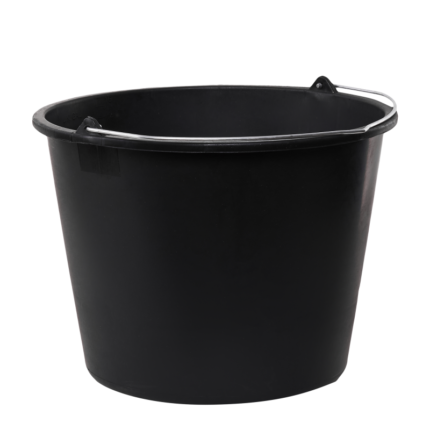 Strong Black Bucket 16l STALCO S-37816-MYHOMETOOLS-STALCO