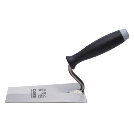 Trapezoid Bucket Trowel 180mm Hardened Stainless Steel STALCO PERFECT S-73038-MYHOMETOOLS-STALCO