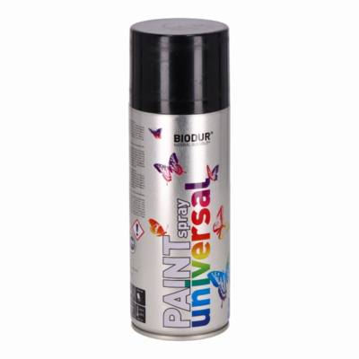 Black aerosol paint 400ml-MYHOMETOOLS-STALCO