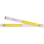 Wooden Folding Rule 2m White And Yellow STALCO PERFECT S-65402-MYHOMETOOLS-STALCO