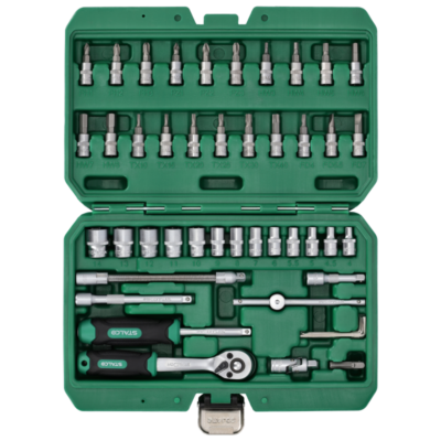Set Of Socket Wrenches 1/4" 48pcs STALCO S-54015-MYHOMETOOLS-STALCO