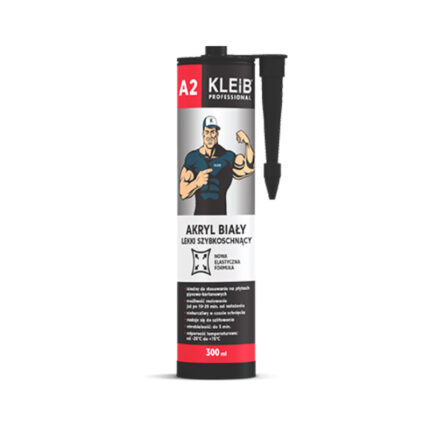 White Caulk Light QUICK-DRY Kleib A2-MYHOMETOOLS-STALCO