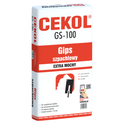 Cekol GS-100 white gipsum, 20 kg-MYHOMETOOLS-STALCO