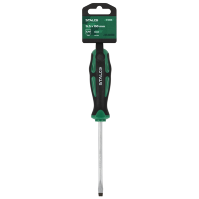 Flat screwdriver 5x100mm CrV STALCO S-12358-MYHOMETOOLS-STALCO