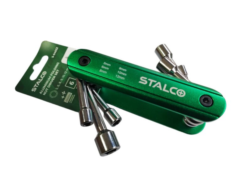 Aluminum folding nut driver set - 6 sizes Stalco