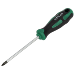 Pozidriv Screwdriver PZ1x100mm CrV STALCO S-12347-MYHOMETOOLS-STALCO